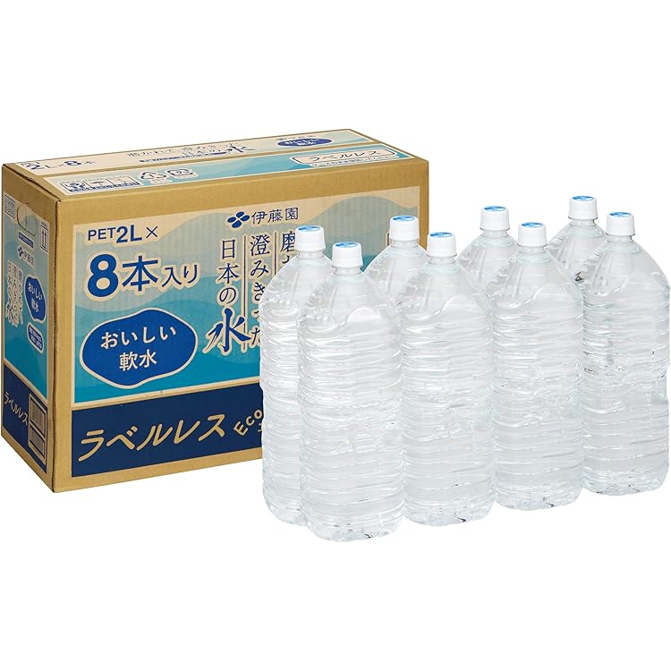 Amazon.co.jp: アイリスオーヤマ 天然水 2L ×9本 ラベルレス 富士山の